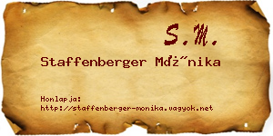 Staffenberger Mónika névjegykártya